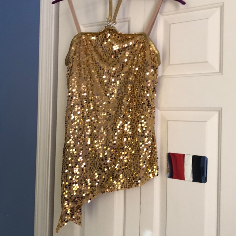 Gold dress